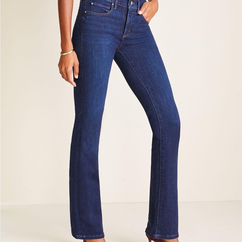 Ann Taylor dark wash tall slim boot jean